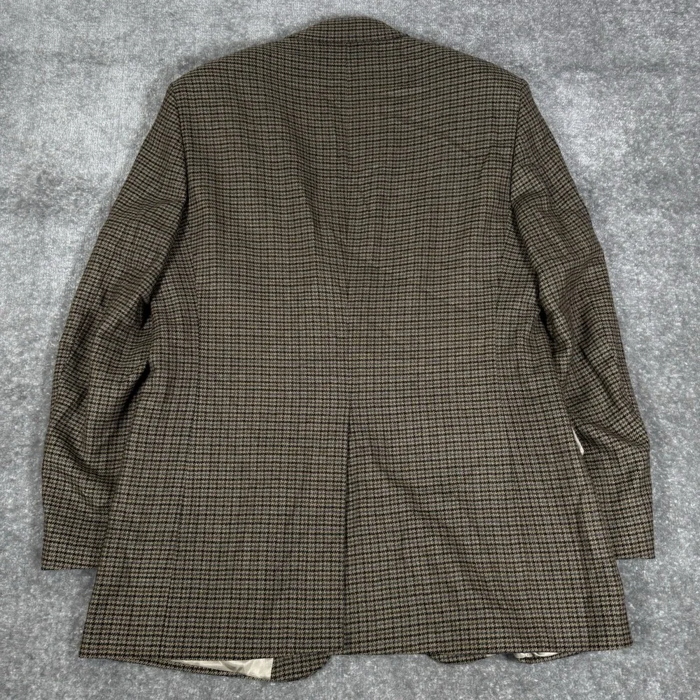 Vintage Oak Creek Blazer Men's‎ 42L Brown Houndstooth Lambswool